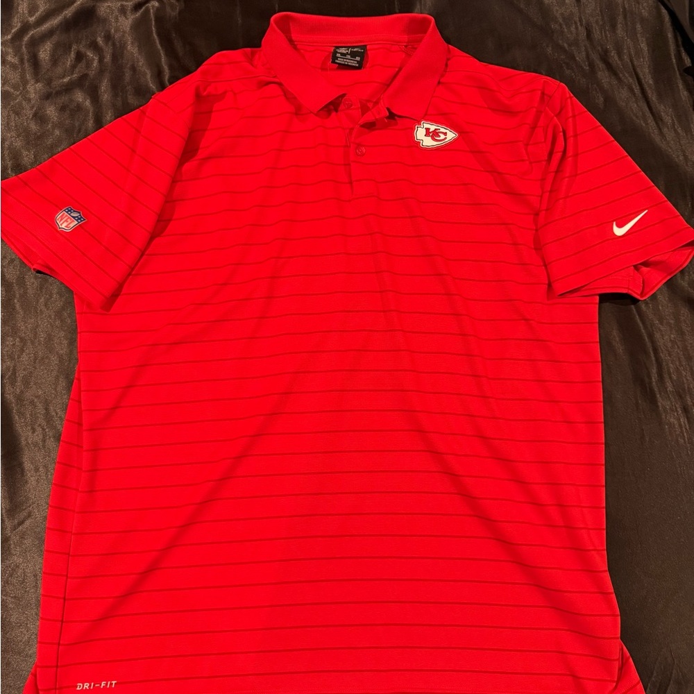 Nike Men's Bright Red Polo Shirt
